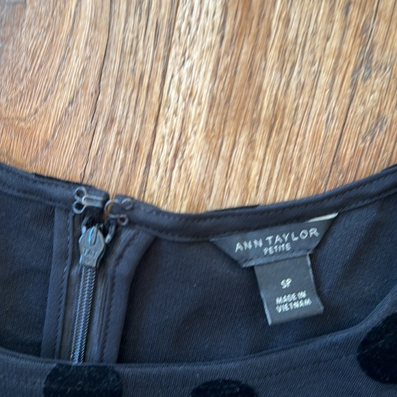 Ann Taylor Velvet Dot Shift Dress - Picture 6 of 7